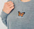 Butterfly Cropped Crew Fleece